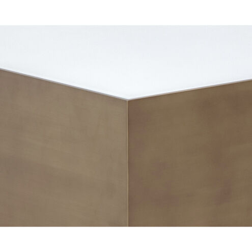 Shiloh 47.25 X 47.25 inch White / Black Coffee Table